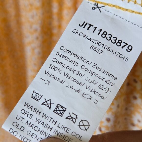 EUC LIKE NEW EMERY ROSE YELLOW DAISY PRINT FLORAL V NECK TIERED MAXI DRESS SZ XL - Picture 13 of 15